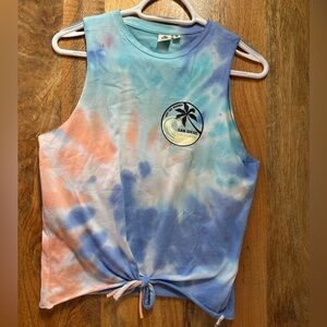 Tie-dye printed crop top tank, San Diego, NWOT, Large
